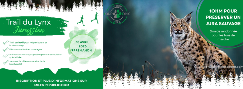 Samedi 18 avril 2026 - Trail du Lynx Jurassien : les inscriptions sont ouvertes !